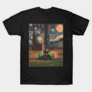 Van Gosh Phone "Look Up, You're Missing It All" Art by Cult Class T-Shirt